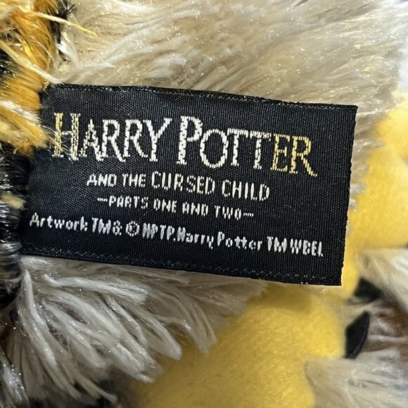 Harry Potter and the Cursed Child Owl Plush Stuffed Animal 8" Brown Tan Mottled - Picture 9 of 10